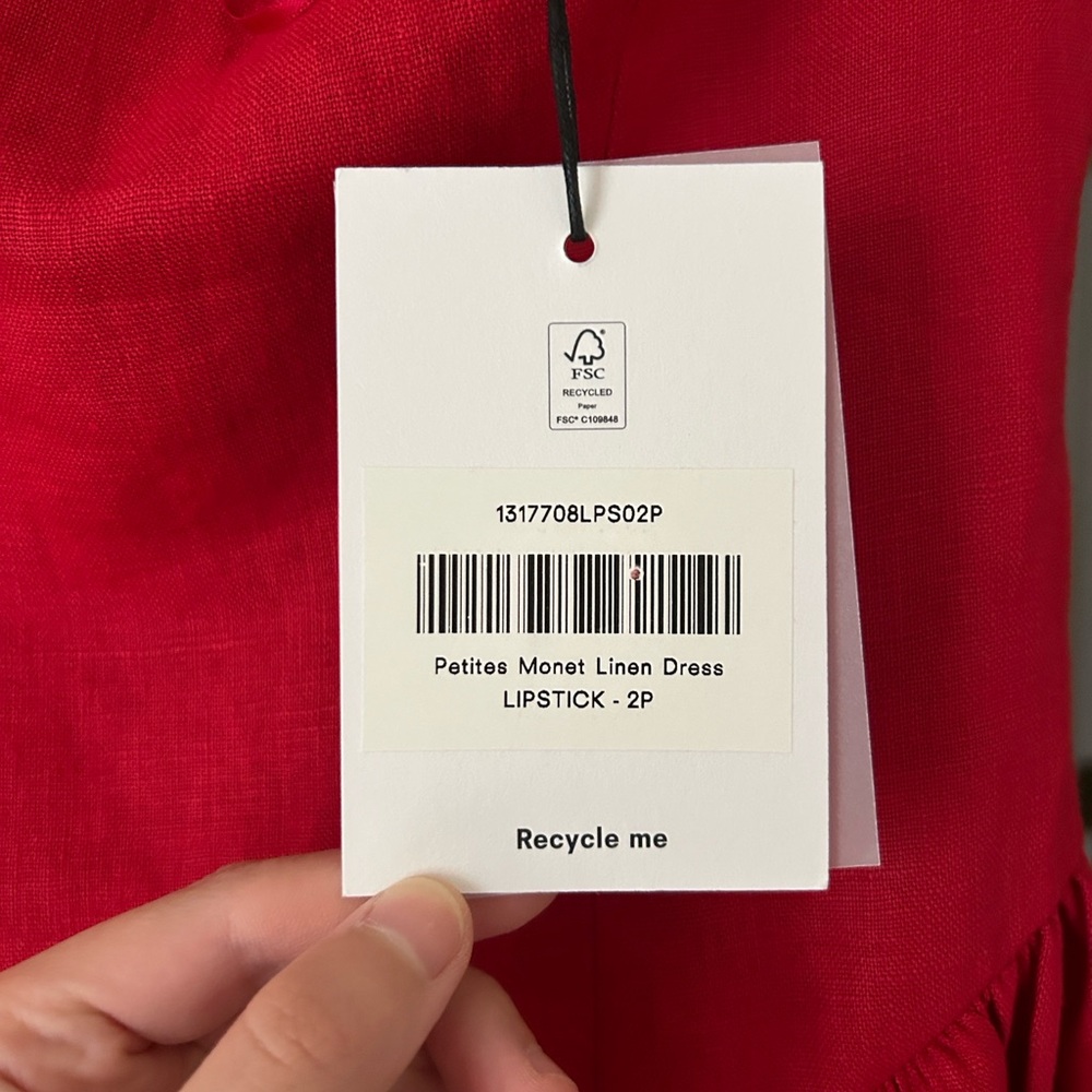 Reformation Petites Monet Linen Dress - Picture 10 of 15